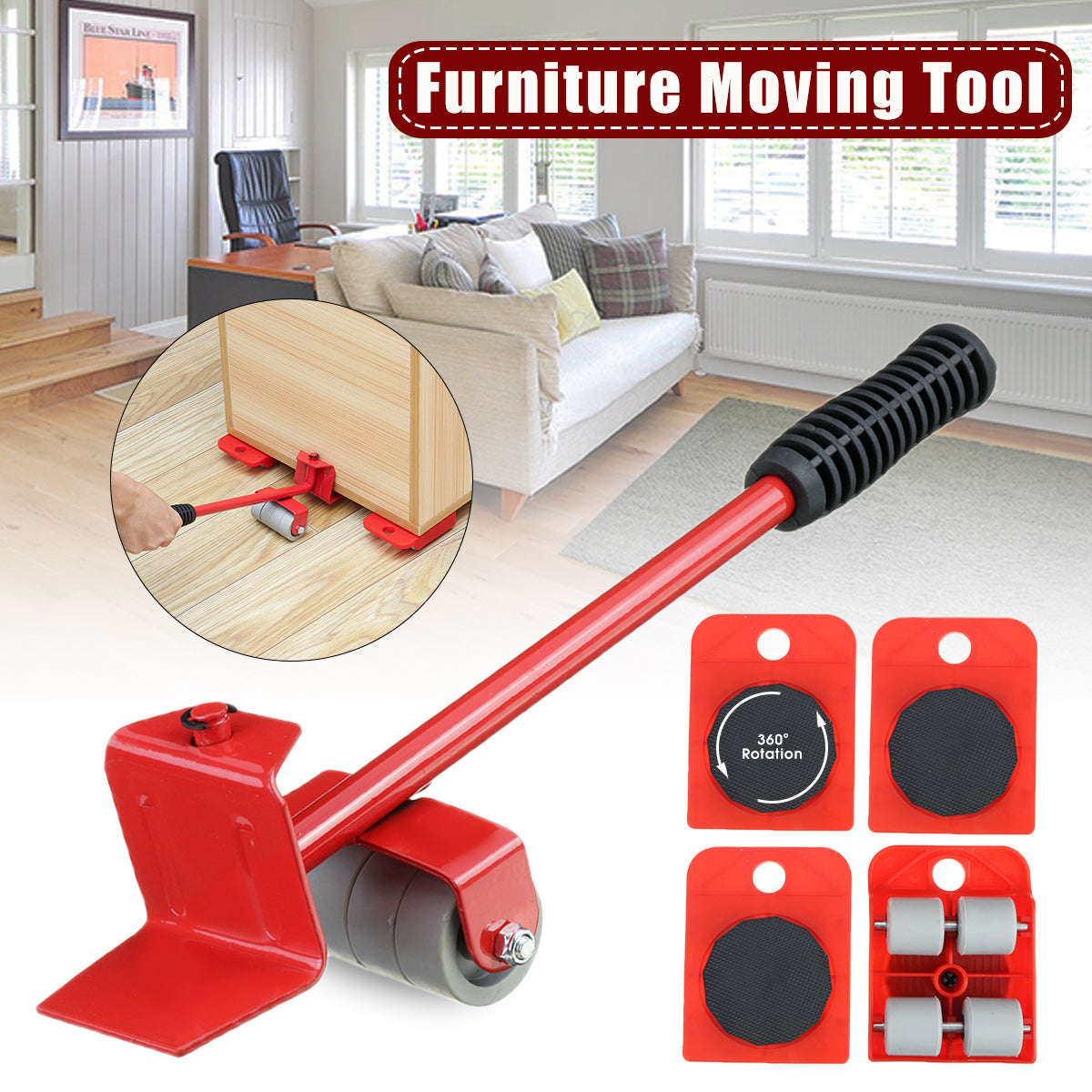 Metal Furniture mover tool set